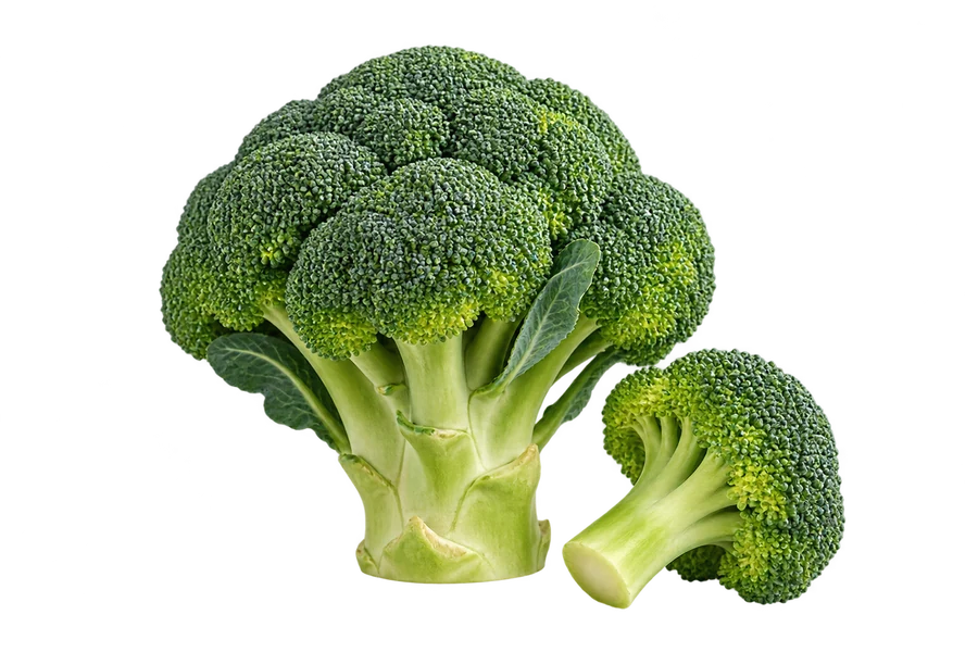 Mature broccoli florets, illustrating the food and not a measured portion