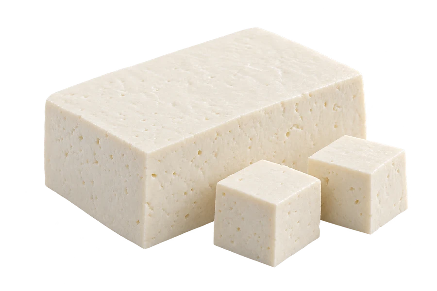 Plain tofu illustrating the reference food, not the calculated portion