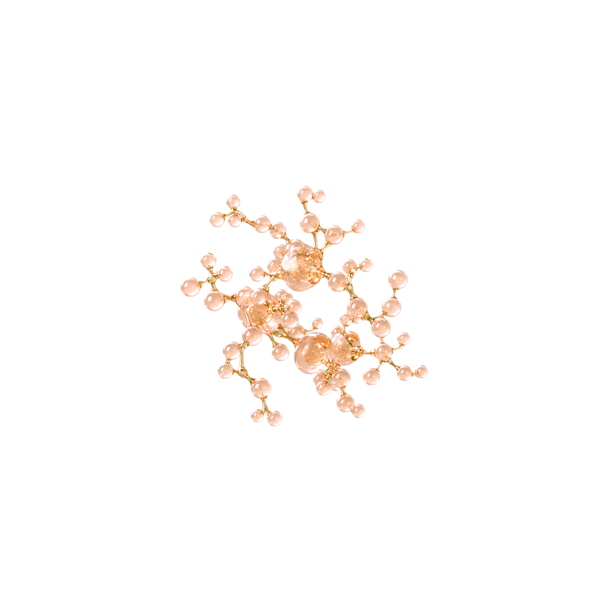 Pearl molecular cluster representing the mannan polysaccharide protein complex