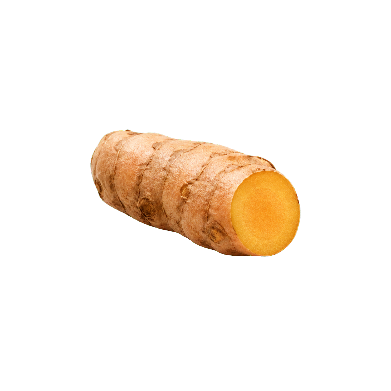 Turmeric rhizome, source of the formula's reduced white curcuminoid